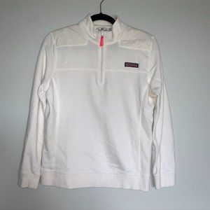 White Vineyard Vine 1/4 Zip Pullover